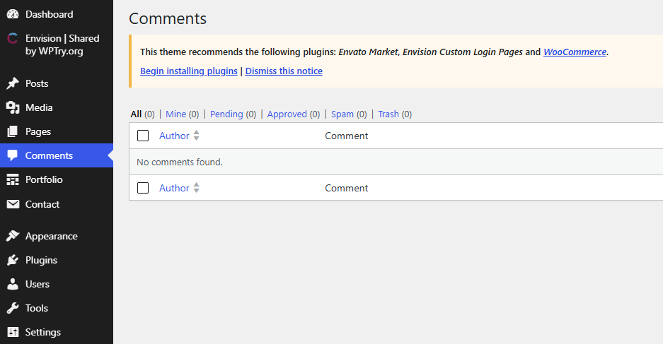 Wordpress Comments